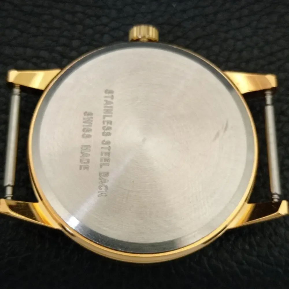 Vintage 1987 Montine Of Switzerland Manual Mens Gold Watch W/Nato Strap